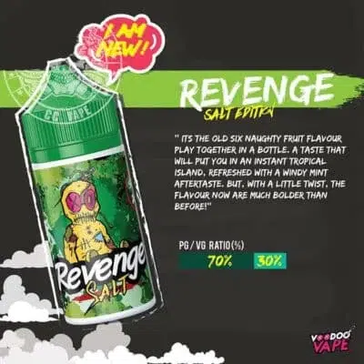 REVENGE VOODOO巫毒小綠煙油 30ml/35mg 小煙煙油推薦