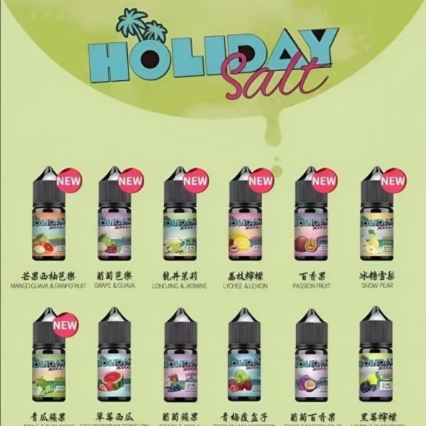 假日鹽煙油 HOLIDAY SALT 30ML/35MG 丁鹽小煙油推薦 現貨